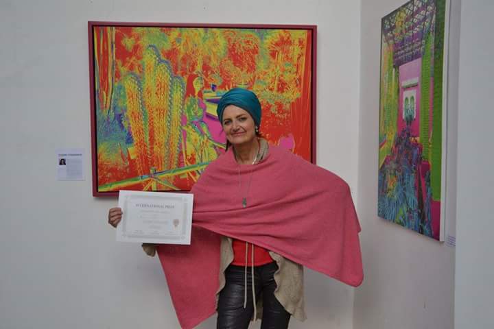 Susanne receives International Prize, Womens Art World Marrakech 2016